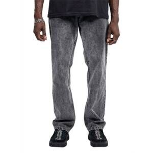 NEW PLEASURES acid 5-pocket jeans in black